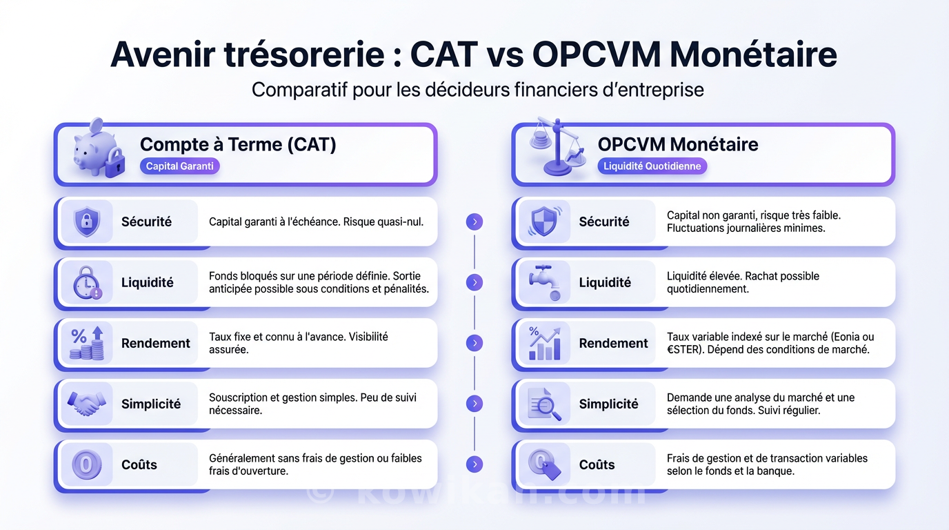 Les différences entre CAT et sicva monétaire
