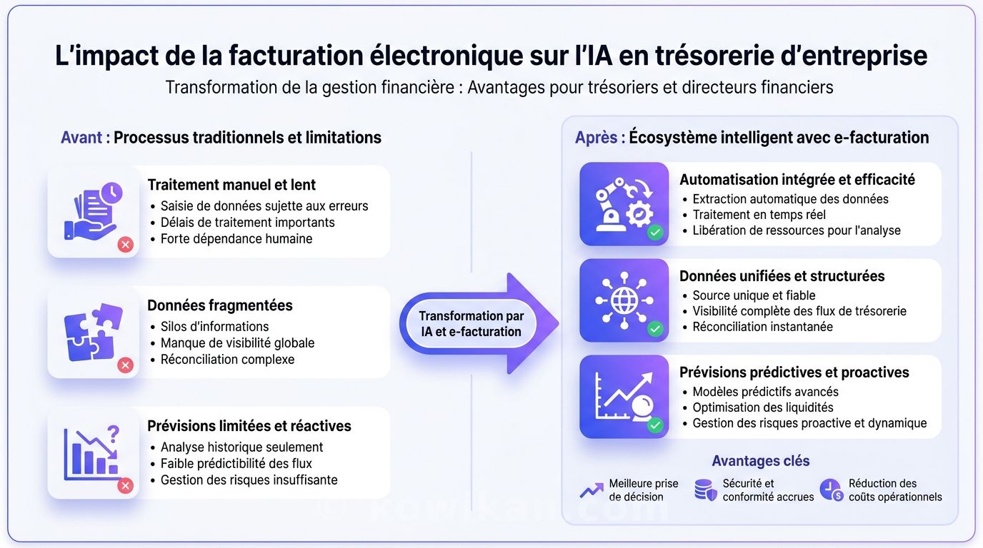 L'impact de la facturation électronique sur l'utilisation de l'IA en trésorerie d'entreprise