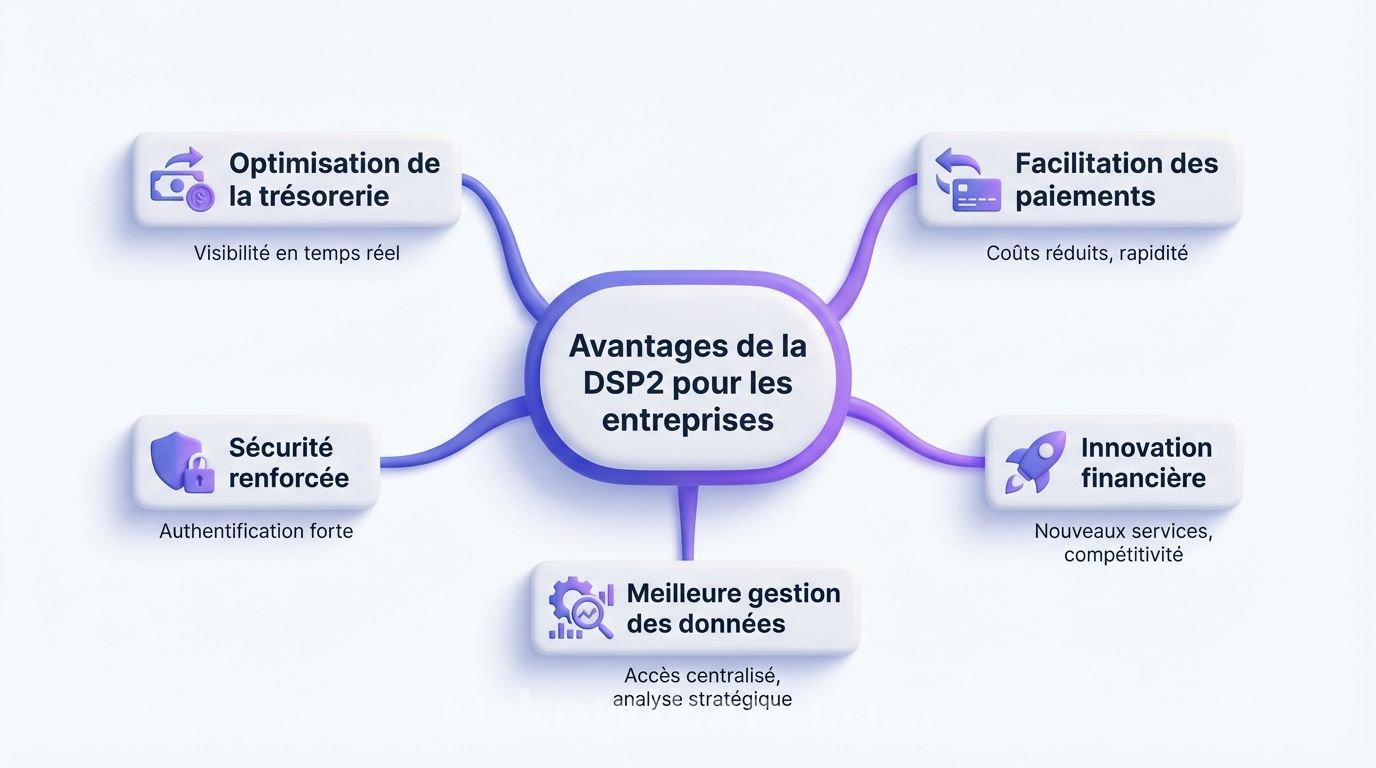 LEs bénéfices de DSP2 pour une entreprise