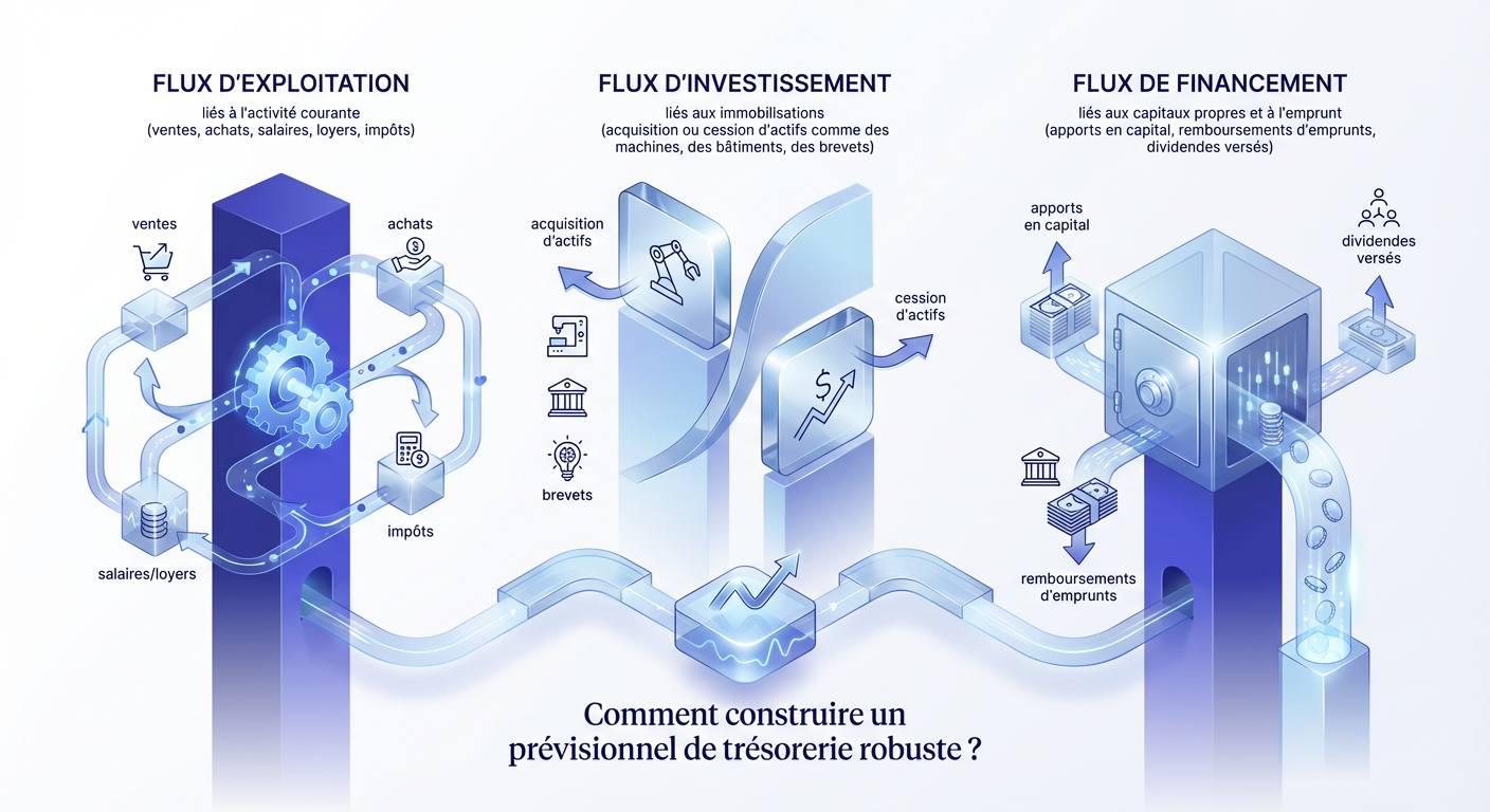 Les trois grands types de flux d'une entreprise